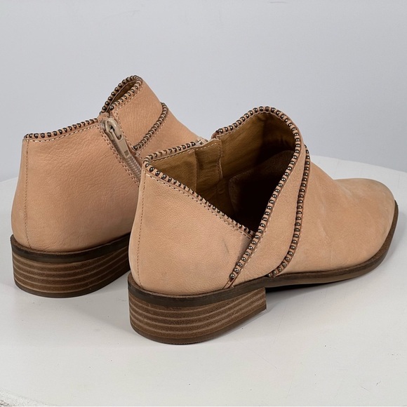 Lucky Brand Booties Beige Leather Ankle Boots Western Cowgirl Boho Cottage 6.5 - Picture 6 of 17